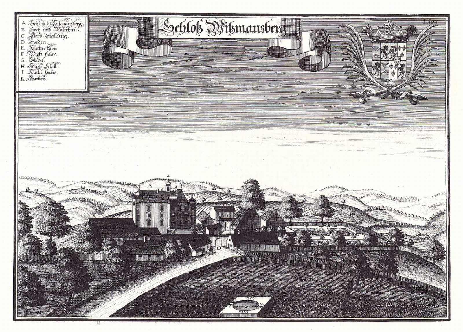 Witzmannsberg um 1717.