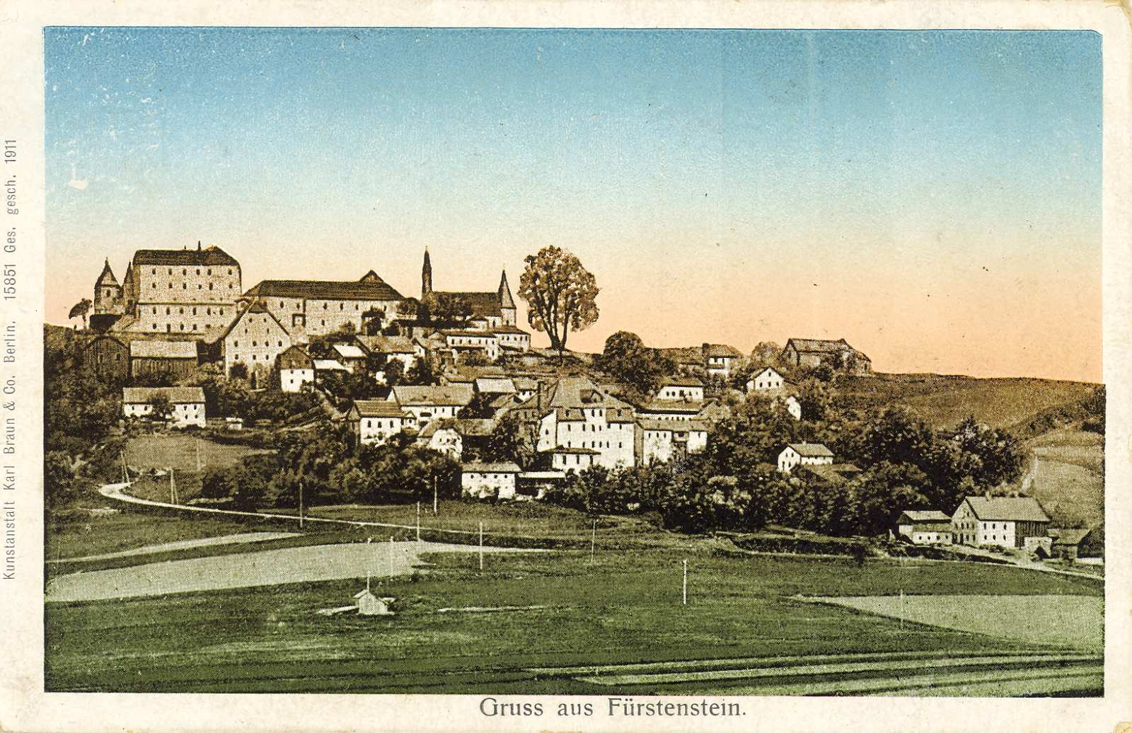 Blick auf Fürstenstein um 1911.