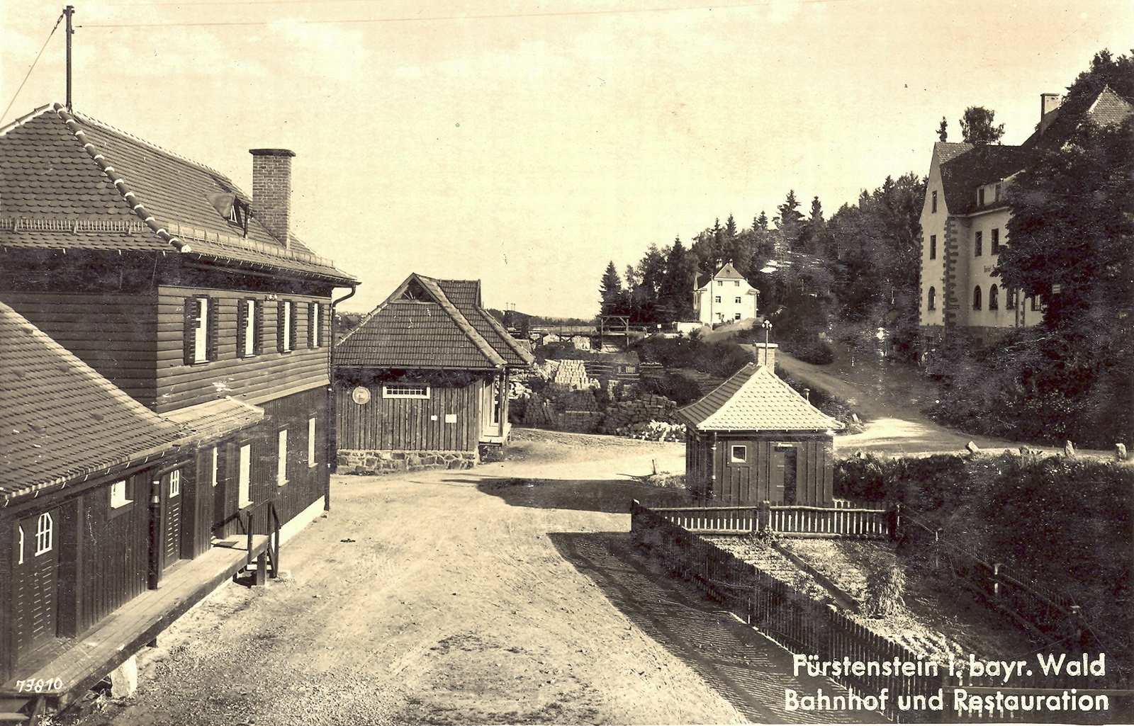 Der Bahnhof um 1950.
