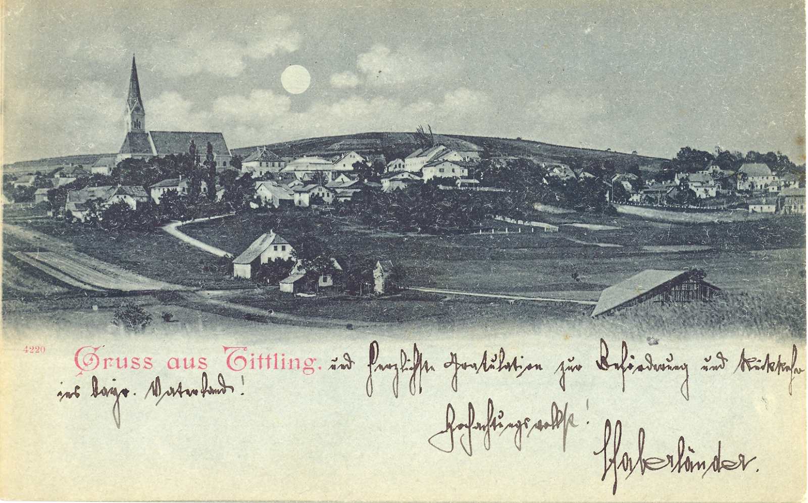 Tittling um etwa 1898.